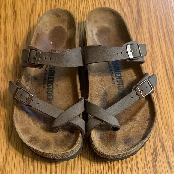 Birkenstock Tan Mayari Double-Strap Sandals - Picture 2 of 3